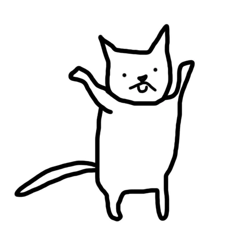 gatto, gatto, disegno per gatti, dancing cat