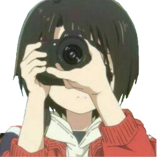 anime, image, yuzuru nishimia, personnages d'anime, caméra d'esthétique anime