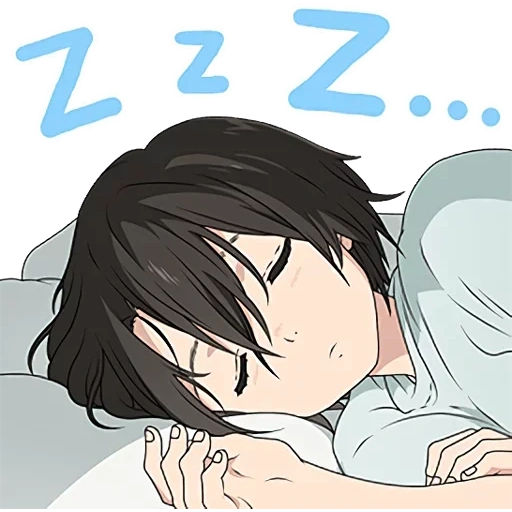 image, anime mignon, personnages d'anime, beaux dessins d'anime, boy anime endormi