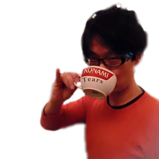 eine tasse, tasse, mensch, kojima tee, konami tränen