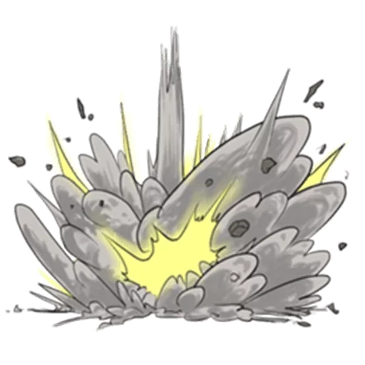 l'esplosione, effetto esplosivo, modello di esplosione, disegno di esplosione, cartone animato esplosivo