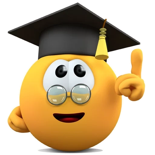 kolobang, smart smiley, smartes gesichtslächeln, kolobang professor, smart emoticons mit einem hut