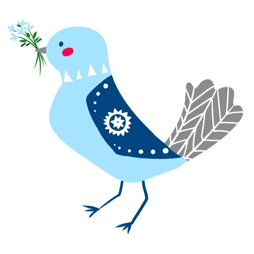telegram sticker, векторная иллюстрация птицы, птичка иллюстрация, птица рисунок, птички декоративные шаблон