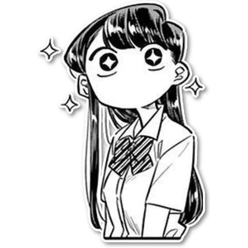 manga, bild, komi san, komi san tg, komi san chibi