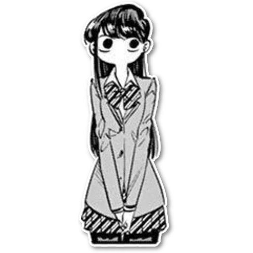 figura, montanha komi, komi san, animação de quadrinhos, komi san tg