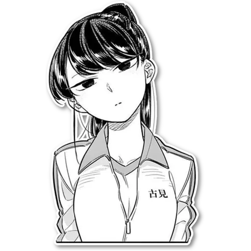 menina anime, animação comisheng, papel de animação, komi shouko manga, animação komi san wa komyushou desu