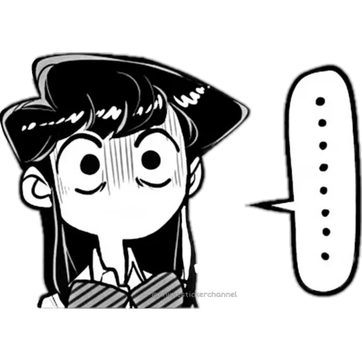 manga, picture, komi san chibi, komi san meme, manga characters