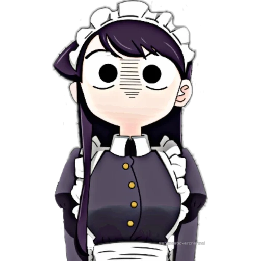 figura, criatividade de animação, komi st chibi, papel de animação, padrão bonito anime