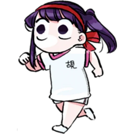 la parete rossa, la figura, komi st chibi, immagini di anime, personaggio di anime