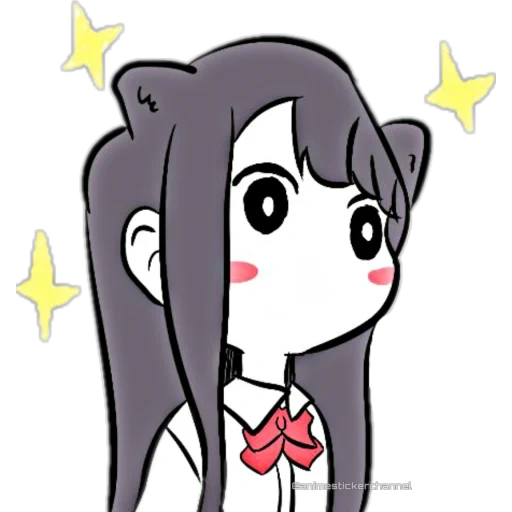 diagram, anime lucu, komi st chibi, gambar anime, pola anime yang lucu