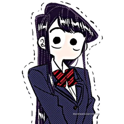 anime, komi san, komi, personnes