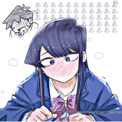 figura, shouko komi, animação de xiaomei, animação komi san wa komyushou desu, capa do komi-san wa komyushou desu