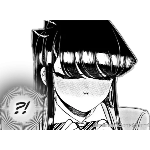 manga, komi san, anime characters, komi san wa komyushou desu anime, komi-san wa komyushou desu komi-san problems communication