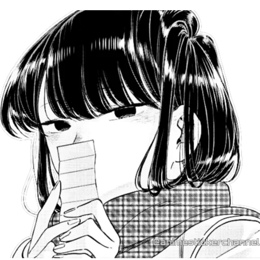 manga, anime manga, anime girl, komi san manga, komi san wa komyushou desu anime