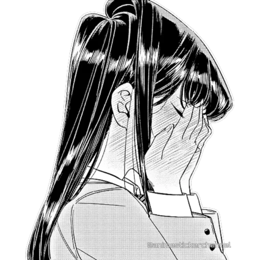 manga, manga de animación, chica de animación, komi san manga