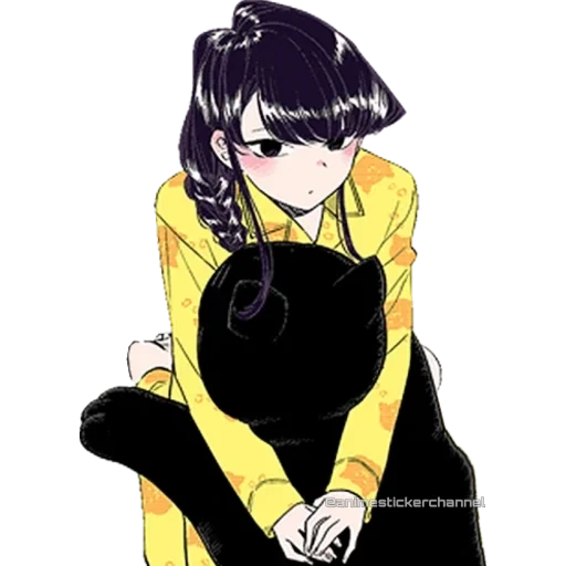 komi san, komi hill, manga de animación