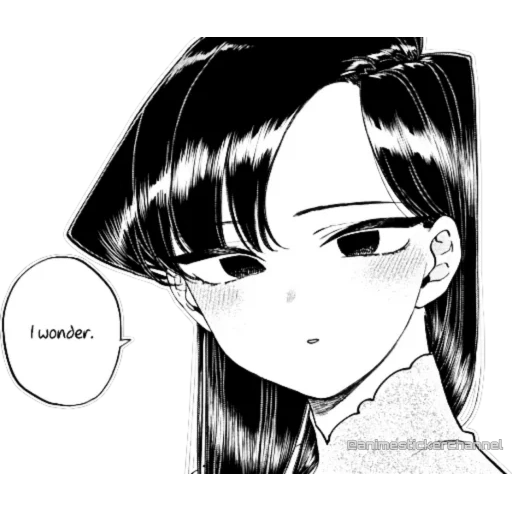 manga, komi san, komi san manga is embarrassed, komi san wa komyushou desu anime, manga manga at komi san problems communication
