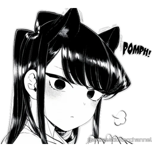 komik, yuri neco, gunung wu komi, comey sun cat, komi san wa komyushou desu anime