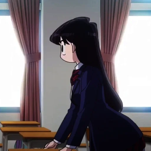 рисунок, komi san, аниме персонажи, komi san wa komyushou desu аниме, komi san wa komyushou desu манга