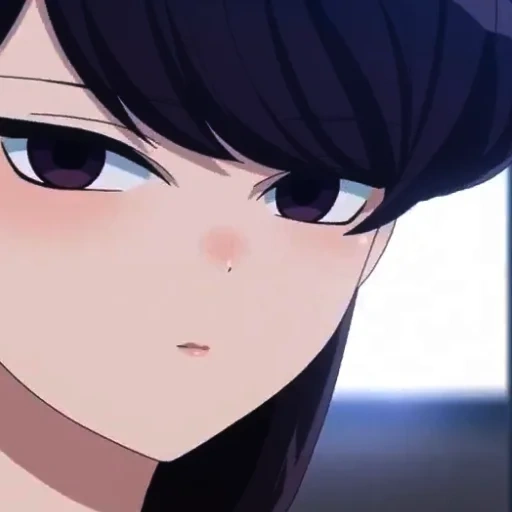 animation, komi san, komi shouko, anime girl, comisan has problems in animation communication