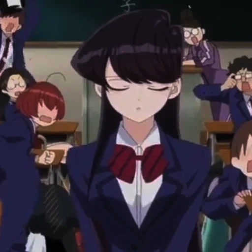 animación, anime, komi san, personajes de animación, animación komi-shan wa comyushou desu 2