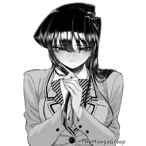 manga, bild, komi san, anime manga, anime charaktere