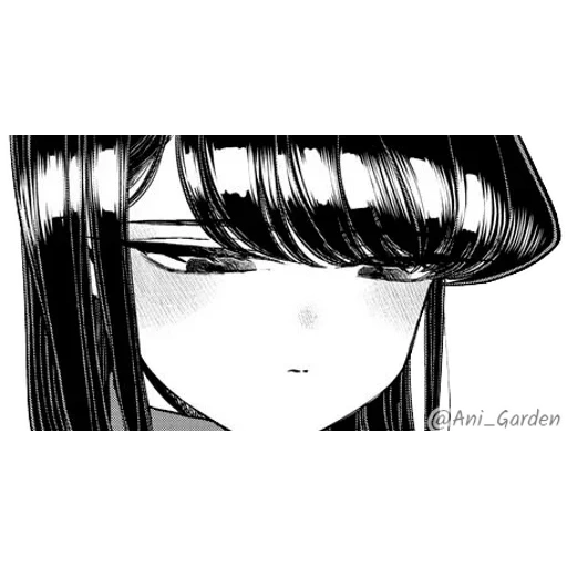 manga, immagine, umano, manga anime, komi san wa komyushou desu