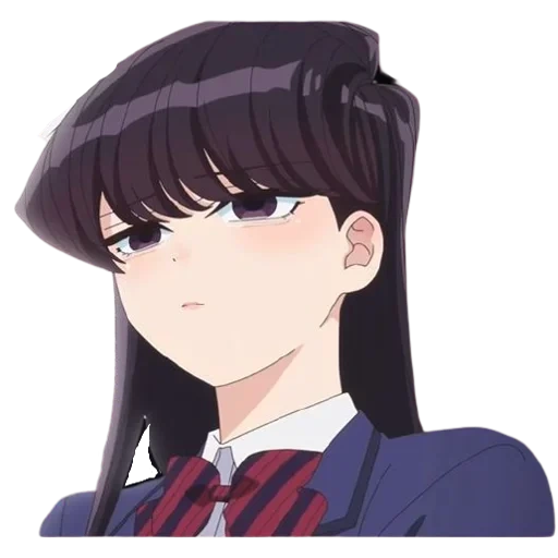 anime, animação, montanha komi, menina anime, personagem de anime