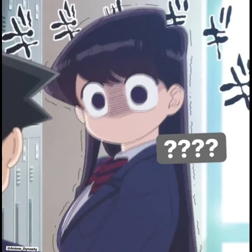 komi san, san anime, ide anime, anime lucu, karakter anime