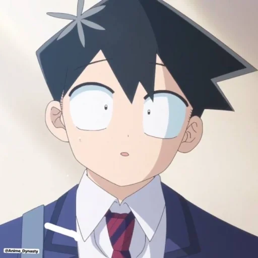 animação, komi san, menino anime, papel de animação, animação moderna
