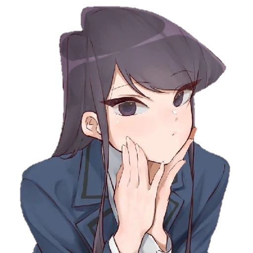 komi, komi san, art de l'anime, anime girl, ke meisun ma sai chan