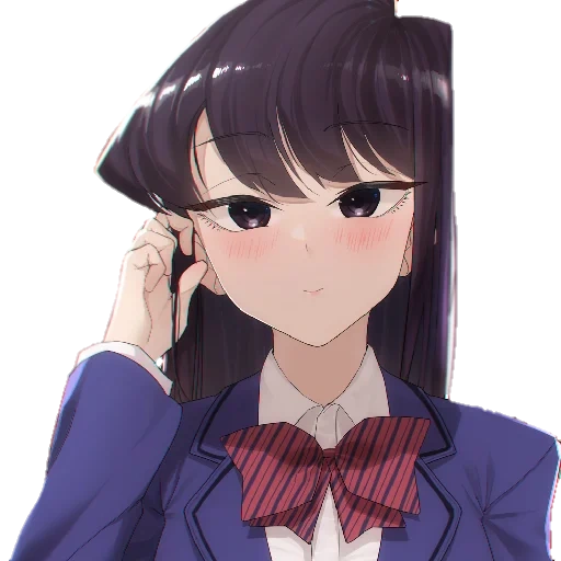 figure, shouko komi, anime girl, literary cartoon girl, komi can't communication animation