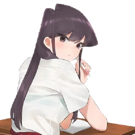 arte de anime, chica anime, chicas de anime, personajes de anime, komi san wa komyushou desu anime