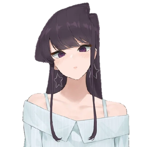 figure, anime picture, cartoon long hair, komi san wa komyushou, komi san wa komyushou desu anime