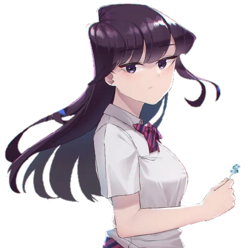 shouko komi, menina anime, animação simples, animação de xiaomei, animação komi san wa komyushou desu