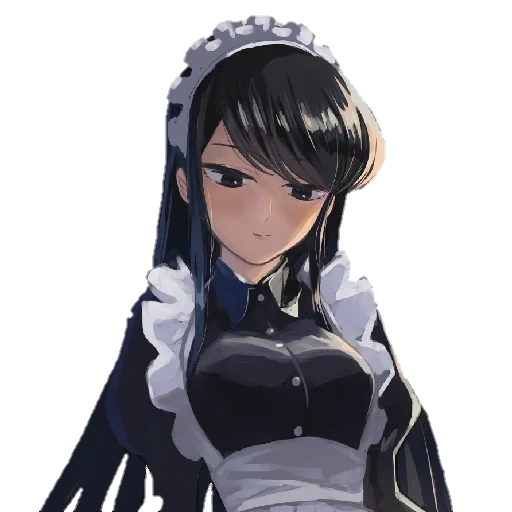 art de l'anime, anime girl, personnages d'anime, anime de la femme de chambre, maid shouko komi