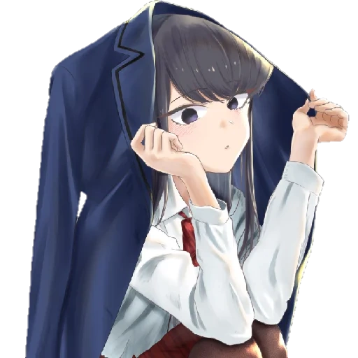 anime, figure, art de l'anime, anime girl, anime de shouko komi