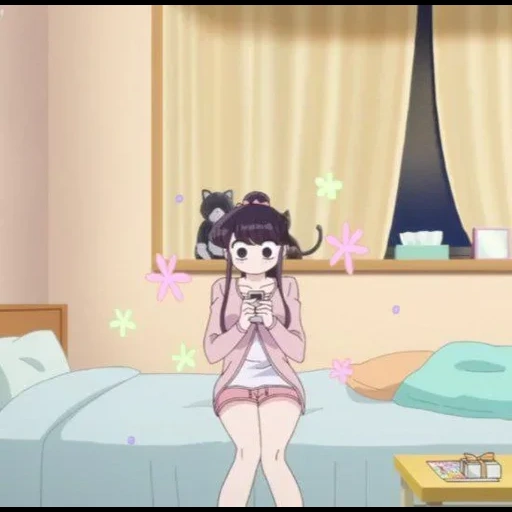 anime, animación, komi san, tiempo de animación