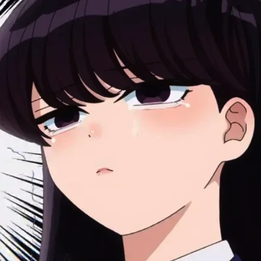 la figura, komi san, anime carino, personaggio di anime