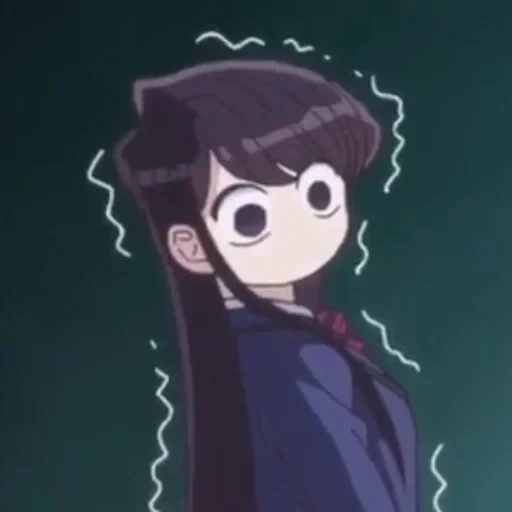 komi san, animação simples, animação comisheng, personagem de anime