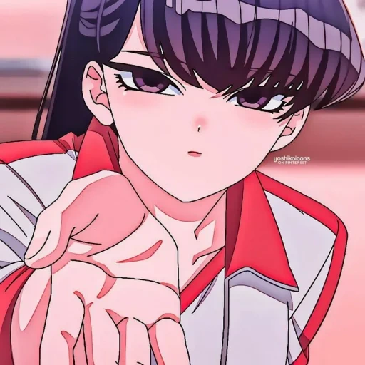 komi san, anime girls, personagens de anime, negociações exigentes, komi não pode se comunicar
