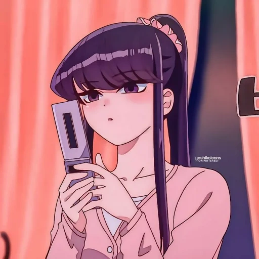 рисунок, komi san, komyushou desu, komi can't communicate аниме, komi san wa komyushou desu аниме