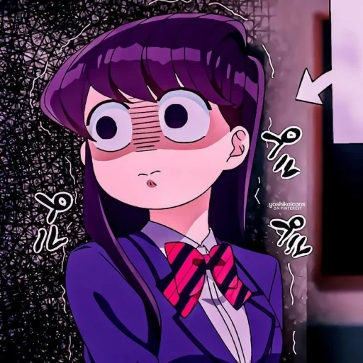 komi, anime, imagen, momentos de anime, personajes de anime