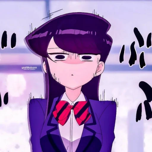 komi san, idee per anime, anime girl, personaggio di anime, komi can't communicate trap