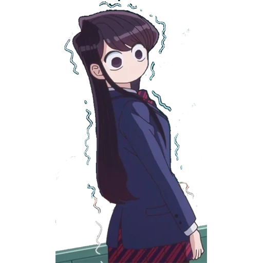 anime, komi, anime cool, anime minimaliste, personnages d'anime