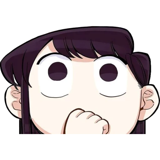 anime, foto, komi san, komi san chibi, personagens de mangá