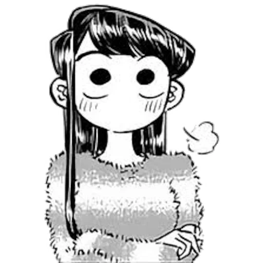 picture, komi san, anime manga, anime drawings, anime girl