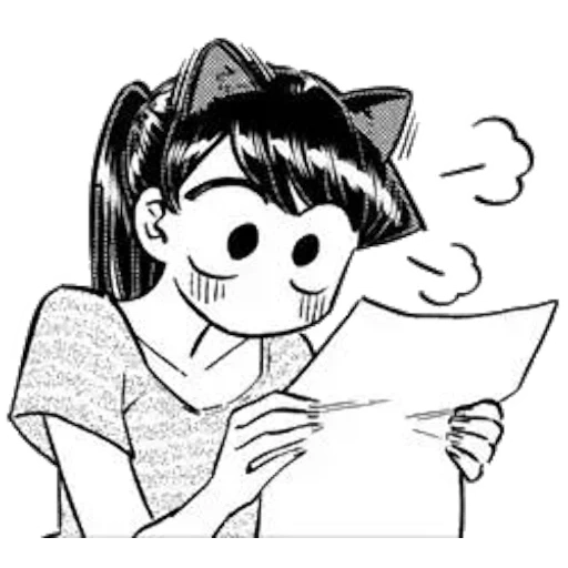 anime, anime cringe, anime drawings, komi san is trembling, komi cant communicate