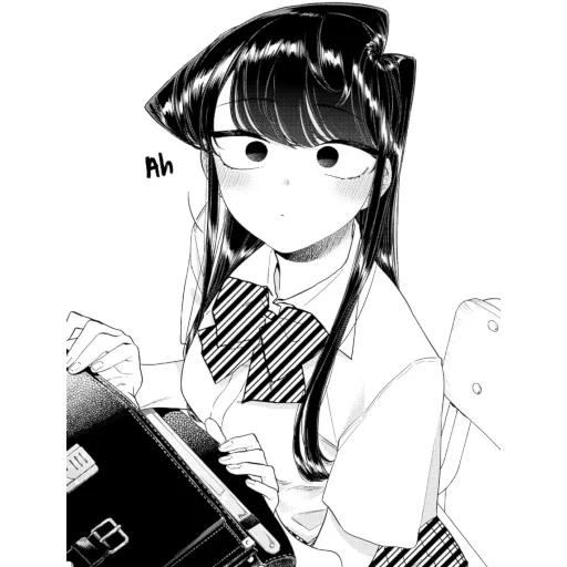 animación cómica, imagen de animación, chica de animación, pintura de niña de animación, animación komi san wa komyushou desu