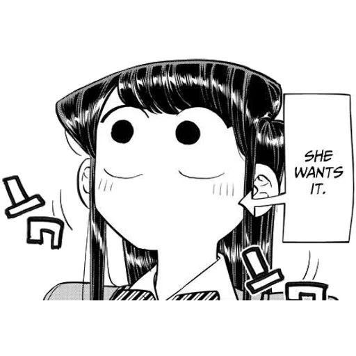 foto, komi san meme, menina anime, manga komi san, desenhos de anime de meninas